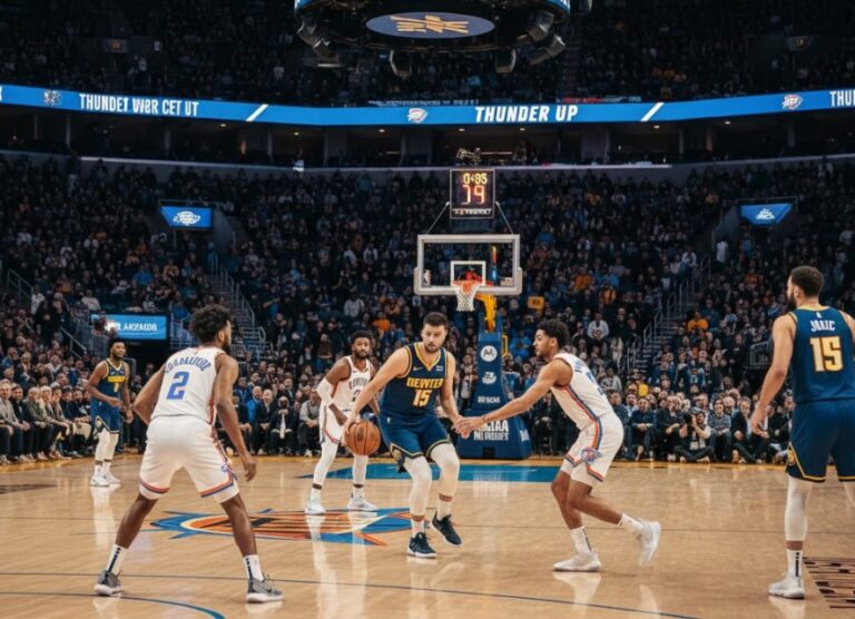 denver nuggets vs okc thunder match player stats