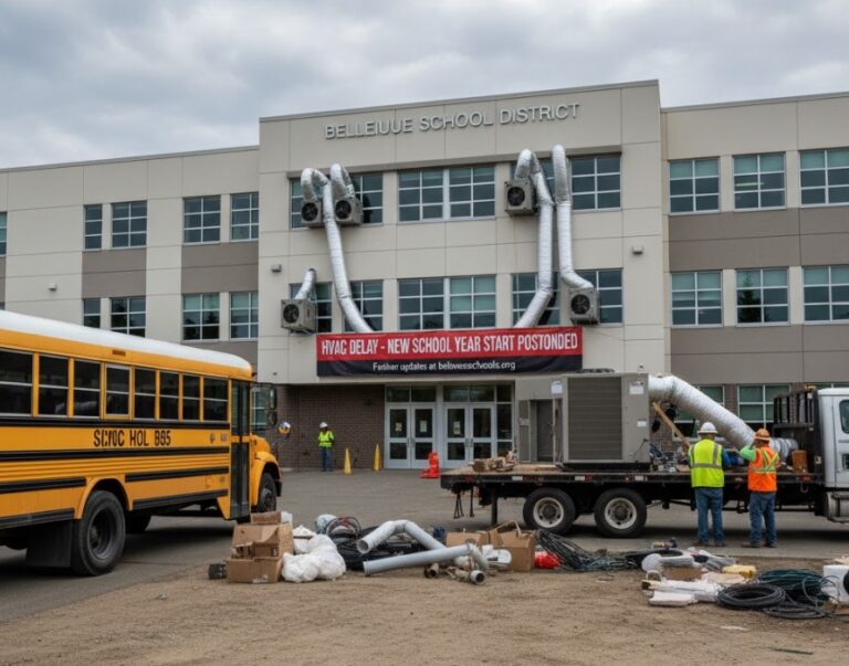 Bellevue School District HVAC Delay